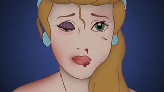 Artist Depicts Disney Princesses as Victims of Violent Domestic Abuse